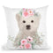 Flower Baby Bear Throw Pillow By Little Pitti
