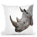 Rhino Throw Pillow By Little Pitti