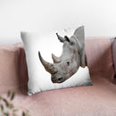 Rhino Throw Pillow By Little Pitti