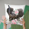 Flower Baby Elephant Throw Pillow By Little Pitti