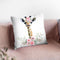 Flower Baby Giraffe Throw Pillow By Little Pitti