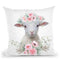 Flower Baby Lamb Throw Pillow By Little Pitti