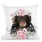 Flower Baby Monkey Throw Pillow By Little Pitti