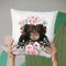Flower Baby Monkey Throw Pillow By Little Pitti