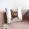 Flower Baby Wolf Throw Pillow By Little Pitti
