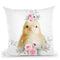 Flower Chick Throw Pillow By Little Pitti