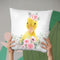 Flower Duckling Throw Pillow By Little Pitti