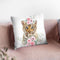 Flower Tiger Cub Throw Pillow By Little Pitti
