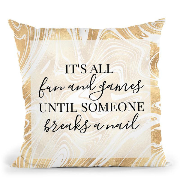 Fun And Games Throw Pillow By Little Pitti
