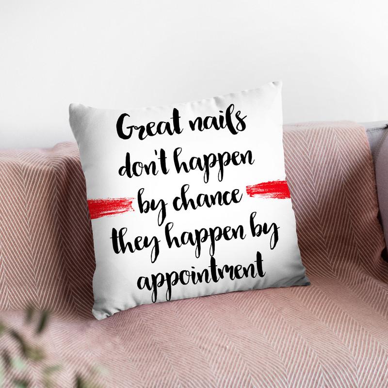 Great Nails Throw Pillow By Little Pitti