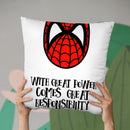 Great Power I Throw Pillow By Little Pitti