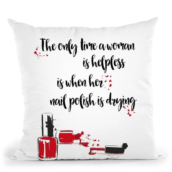 Helpless Throw Pillow By Little Pitti