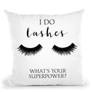 I Do Lashes Throw Pillow By Little Pitti