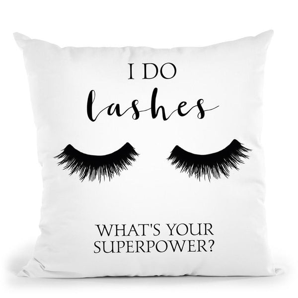 I Do Lashes Throw Pillow By Little Pitti