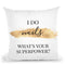 I Do Nails Throw Pillow By Little Pitti