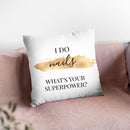 I Do Nails Throw Pillow By Little Pitti