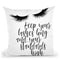 Keep Your Lashes Long Throw Pillow By Little Pitti