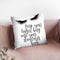 Keep Your Lashes Long Throw Pillow By Little Pitti