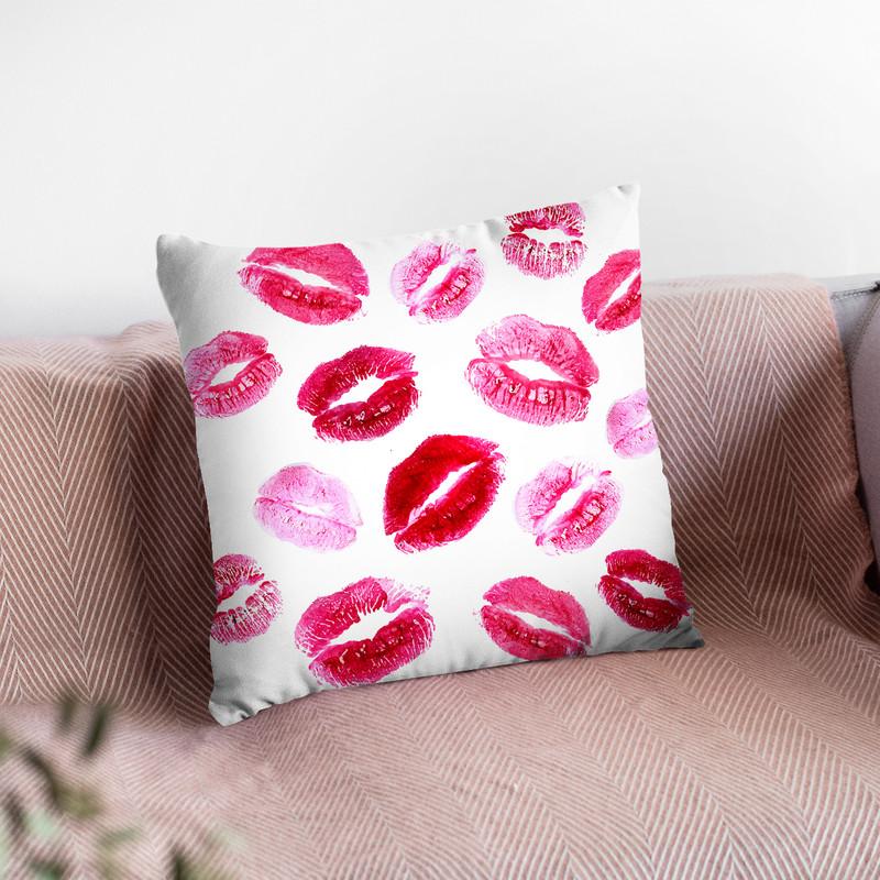 Kisses Ii Throw Pillow By Little Pitti