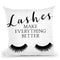 Lashes I Throw Pillow By Little Pitti
