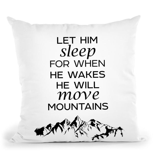 Let Him Sleep Throw Pillow By Little Pitti