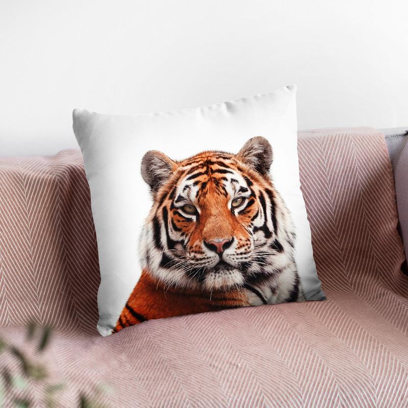 Tiger Lp Throw Pillow By Little Pitti