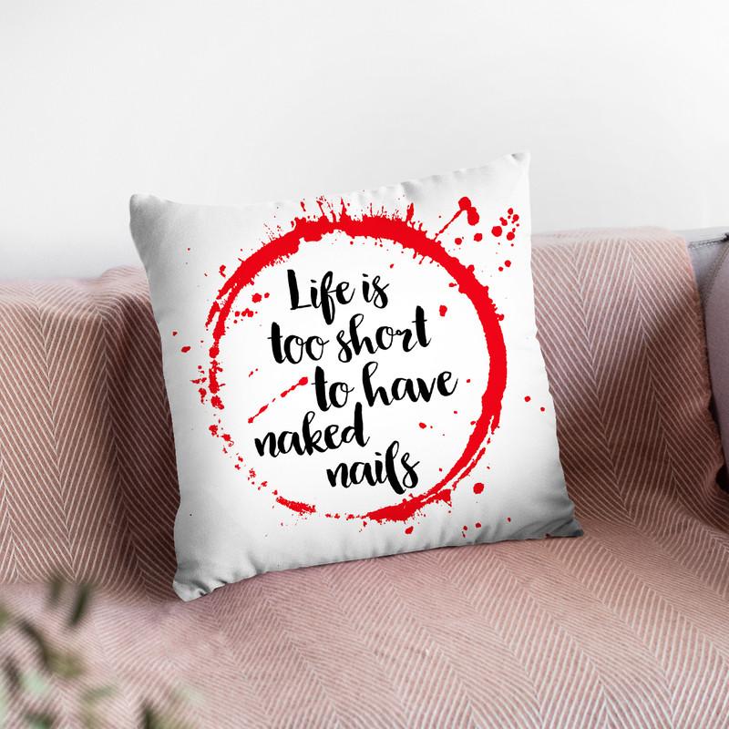 Life Is Tooort I Throw Pillow By Little Pitti