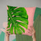 Monstera Leaf Throw Pillow By Little Pitti
