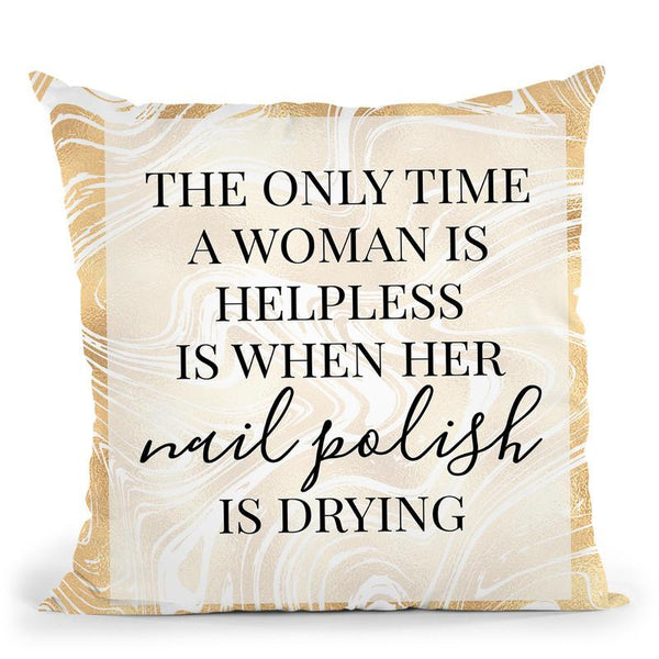 Nail Polish Throw Pillow By Little Pitti