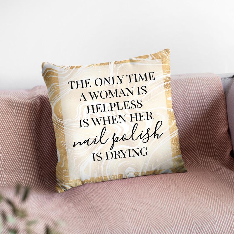Nail Polish Throw Pillow By Little Pitti