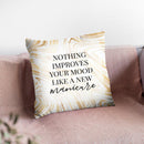 Nothing Improves Your Mood Throw Pillow By Little Pitti