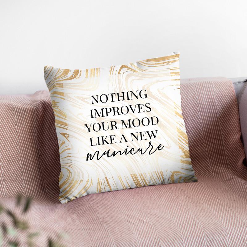 Nothing Improves Your Mood Throw Pillow By Little Pitti