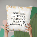 Nothing Improves Your Mood Throw Pillow By Little Pitti