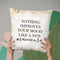 Nothing Improves Your Mood Throw Pillow By Little Pitti