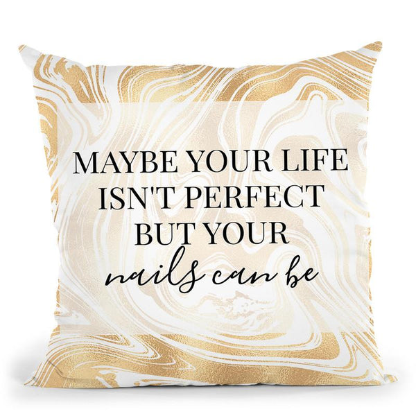 Perfect Nails Throw Pillow By Little Pitti