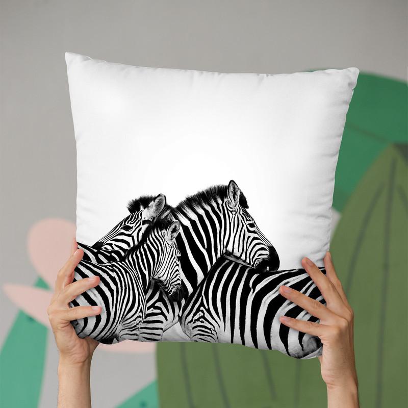 Zebras Throw Pillow By Little Pitti