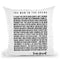 The Man In The Arena Throw Pillow By Little Pitti