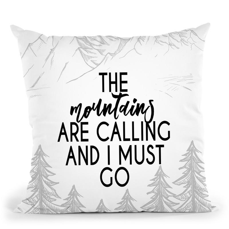 The Mountains Throw Pillow By Little Pitti