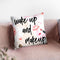 Wake Up And Makeup I Throw Pillow By Little Pitti