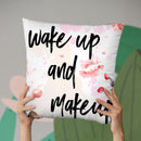 Wake Up And Makeup I Throw Pillow By Little Pitti