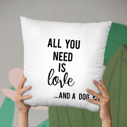 All You Need Is Love And A Dog Throw Pillow By Little Pitti