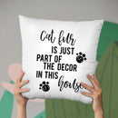 Cat Fur Is Just Part Of The Decor In This House Throw Pillow By Little Pitti