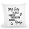 Dog Fur Is Just Part Of Decor In This House Throw Pillow By Little Pitti