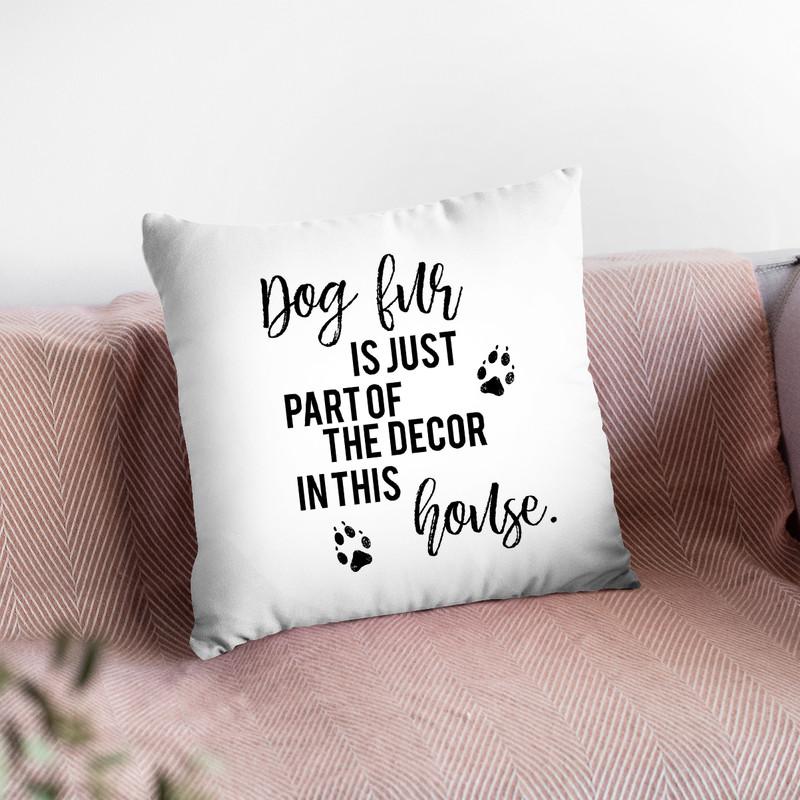 Dog Fur Is Just Part Of Decor In This House Throw Pillow By Little Pitti