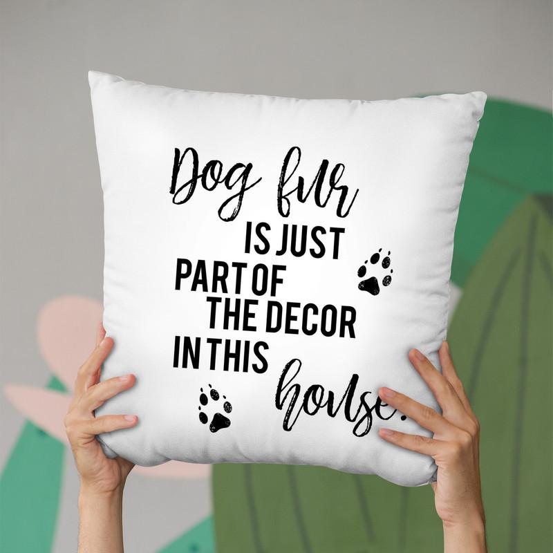 Dog Fur Is Just Part Of Decor In This House Throw Pillow By Little Pitti