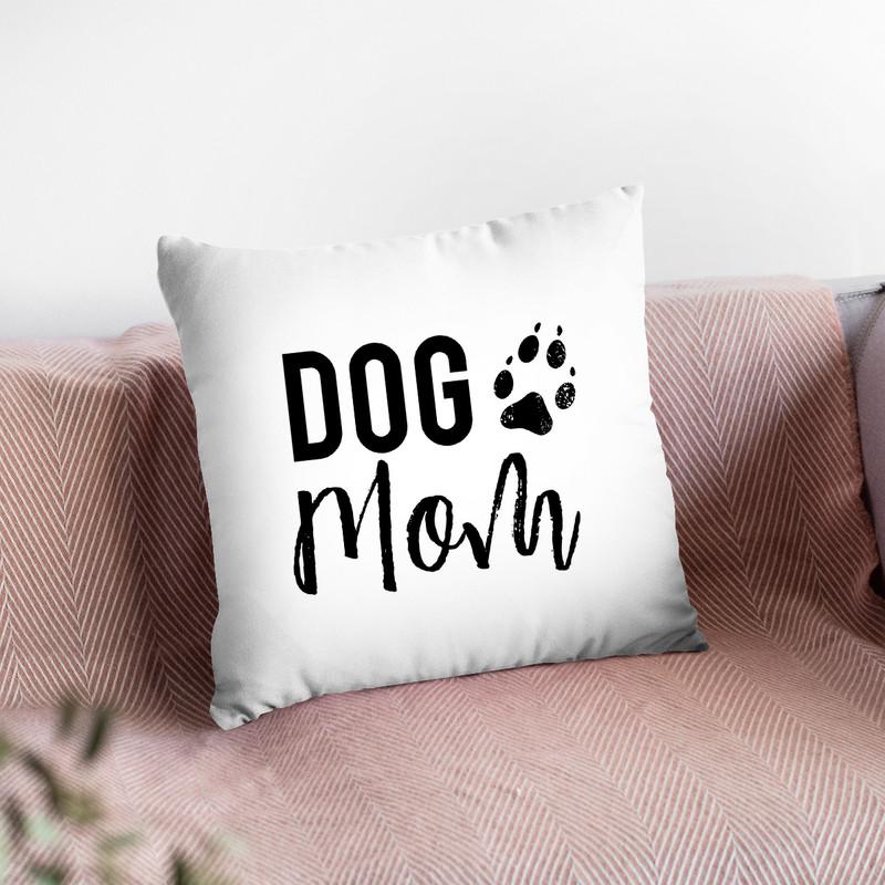 Dog Mom Throw Pillow By Little Pitti
