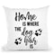 Home Is Where The Dog Hair Is Throw Pillow By Little Pitti