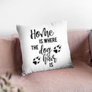 Home Is Where The Dog Hair Is Throw Pillow By Little Pitti