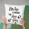 Home Is Where The Dog Hair Is Throw Pillow By Little Pitti