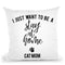 I Just Want To Be A Stay At Home Cat Mom Throw Pillow By Little Pitti